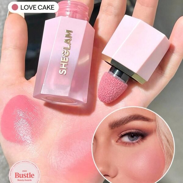 SHEGLAM Color Bloom أحمر خدود سائل بلمسة مطفية-Love Cake حمره بلشر ماركة تجميل ومكياج للنساء والفتيات