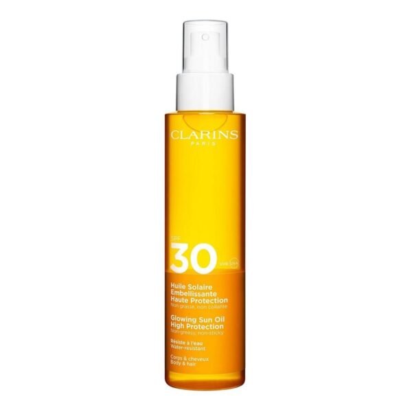 زيت جلوينج صن عالي الحماية SPF30 | كلارنس