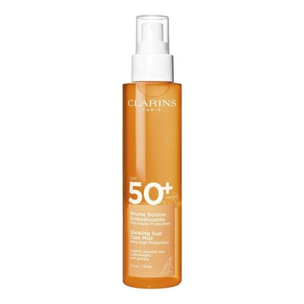 رذاذ جلوينج الواقي من الشمس للجسم بمُعامل حماية SPF 50+ | كلارنس