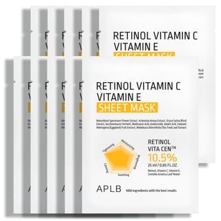 Retinol Vitamin C Vitamin E Sheet Mask Set