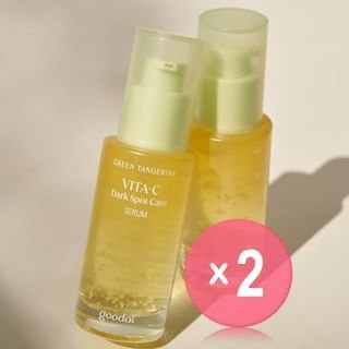 Green Tangerine Vita C Dark Spot Care Serum Alpha 2pcs Bundle Set