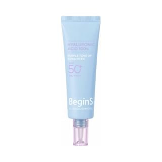 BeginS Blue Chamomile Hyaluronic Acid Purple Tone Up Sunscreen