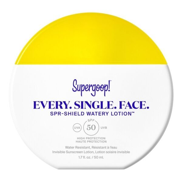 على. كل. وجه. لوشن إس بي آر-شيلد المائي بمعامل حماية SPF 50 | سوبرجوب
