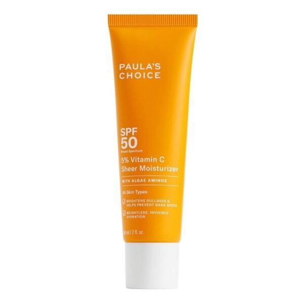 مرطب شفاف غني بفيتامين C بتركيز 5% ومعامل حماية من الشمس Spf 50 | باولاز تشويس